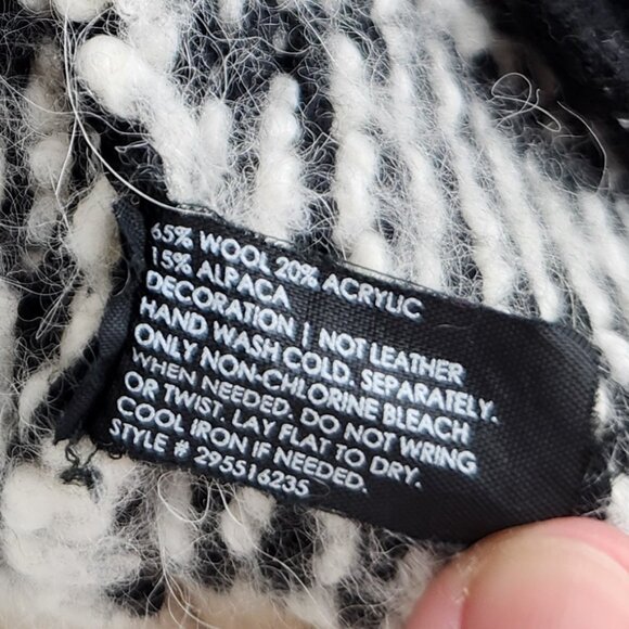 Club Monaco Wool Alpaca Knit Zip Bomber Jacket sz XS Flawed - Picture 9 of 13